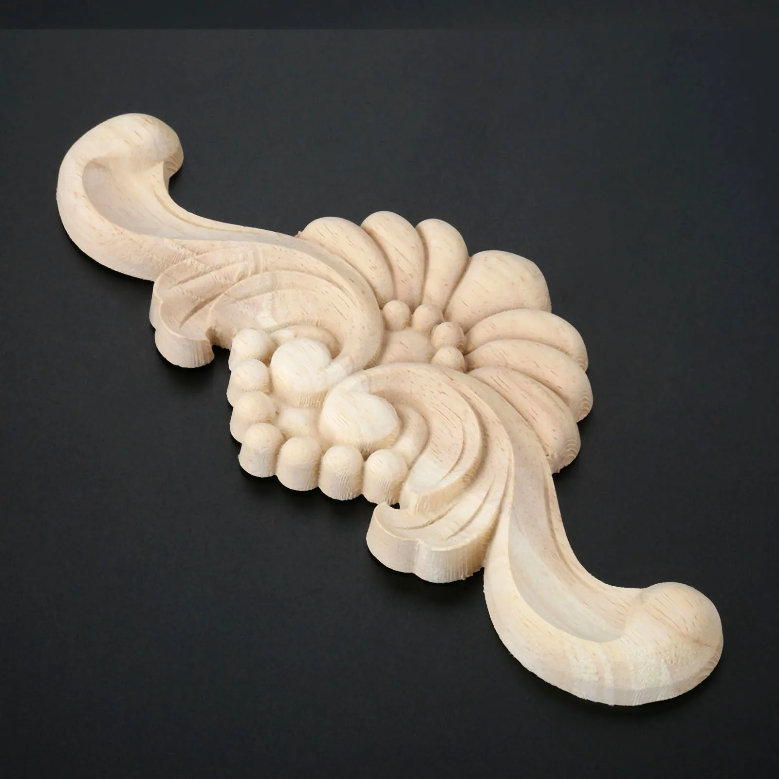 家の家具のための彫刻された木製のデザイン,装飾的な室内装飾のための木製のアンティークスタイルの木材,22x9cm