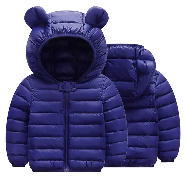 Fashion Winter Baby Boys Girls Coat Kids Warm jacket Children Hooded Outerwear