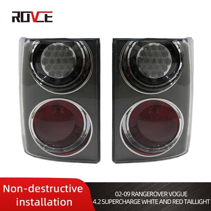 

ROVCE Tail Light For Land Rover Range Rover Vogue 2002-2009 4.2 Supercharge Style L322 White And Red Tail Lamp