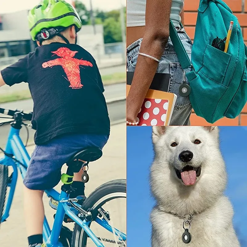 สำหรับ Air Covered AirTag Case ซิลิโคนกันชนกรณีใช้งานร่วมกับ Apple AirTags Tracker หัวเข็มขัด