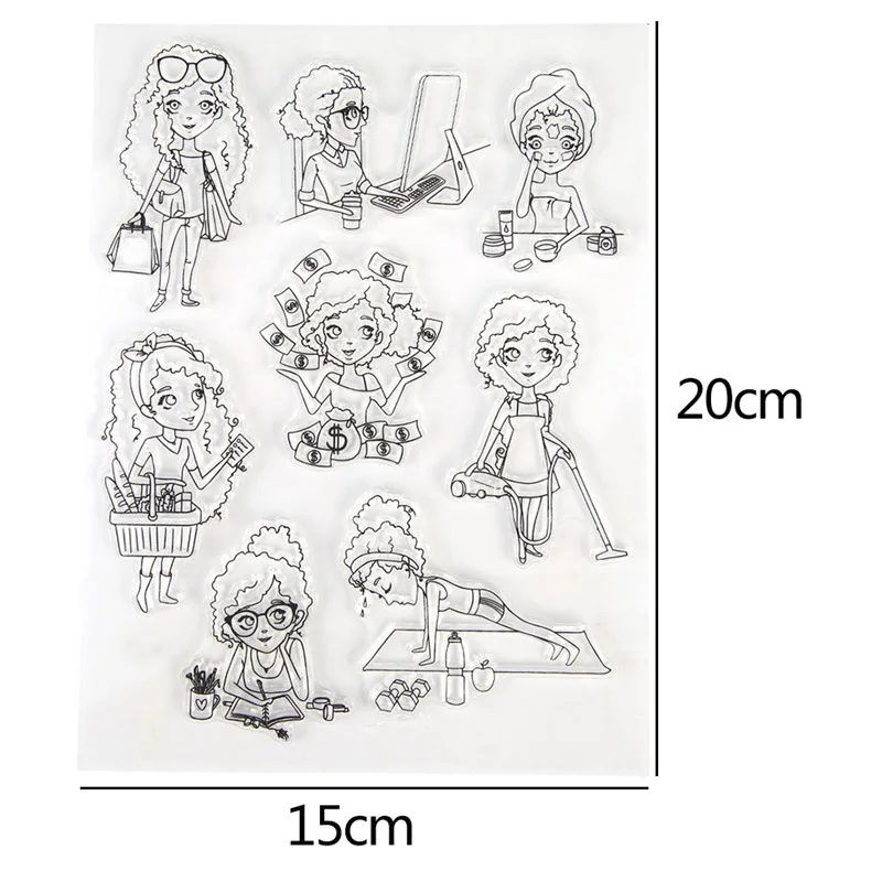 

New Style Girl's Day Transparent Silicone Clear Stamp For Scrapbooking DIY Craft Decoration Soft Stamp Photo Album Hot 2020