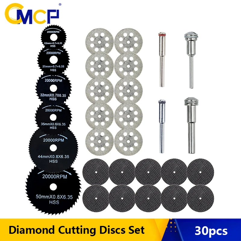 CMCP HSS Cutting Discs HSS Mini Circular Saw Blade Metal Cutting Disc For Dremel Mini Drill Bit Rotary Tool Accessories