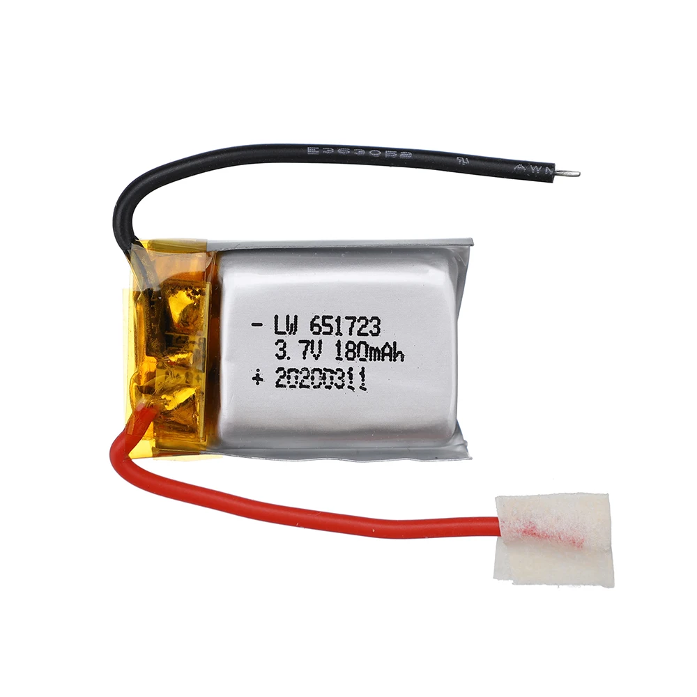 5/10pcs/lot 3.7V 180mah lipo battery 651723 for Syma S107 S107G S107-19 Skytech M3 Replacement Parts for RC Helicopters Shipp