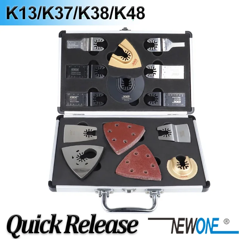 NEWONE Quick Release Saw Blade Kit Oscillating  Multimaster Tools Set Fein Dremel Multi-Max,as Wood-metal cutter