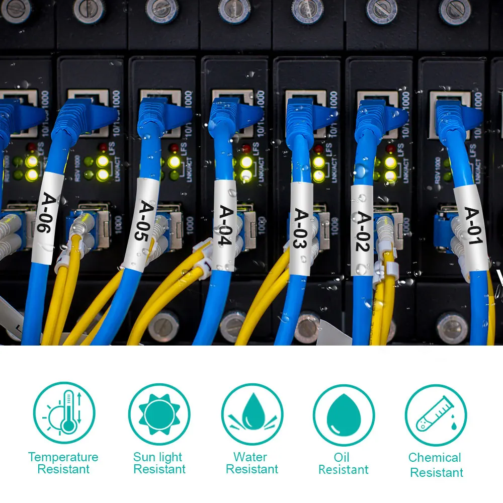 Imagem -06 - Tubos de Psiquiatra de Calor Hse 251 Fita de Etiqueta Compatível para o Irmão P-touch Pt-e500 Pt-e550w Pt-e800w Labeler 20pk 23.6 mm Hse251 Hse251