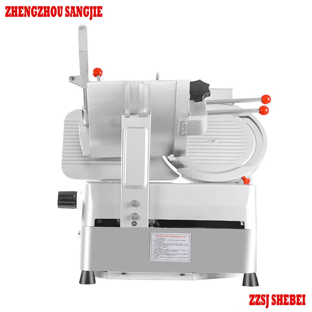 Table Size Stainless Steel Electric Meat Cutter Ham Bacon Beef Fresh Meat Slicer Frozen Cold Cut Meat Cutting Machine