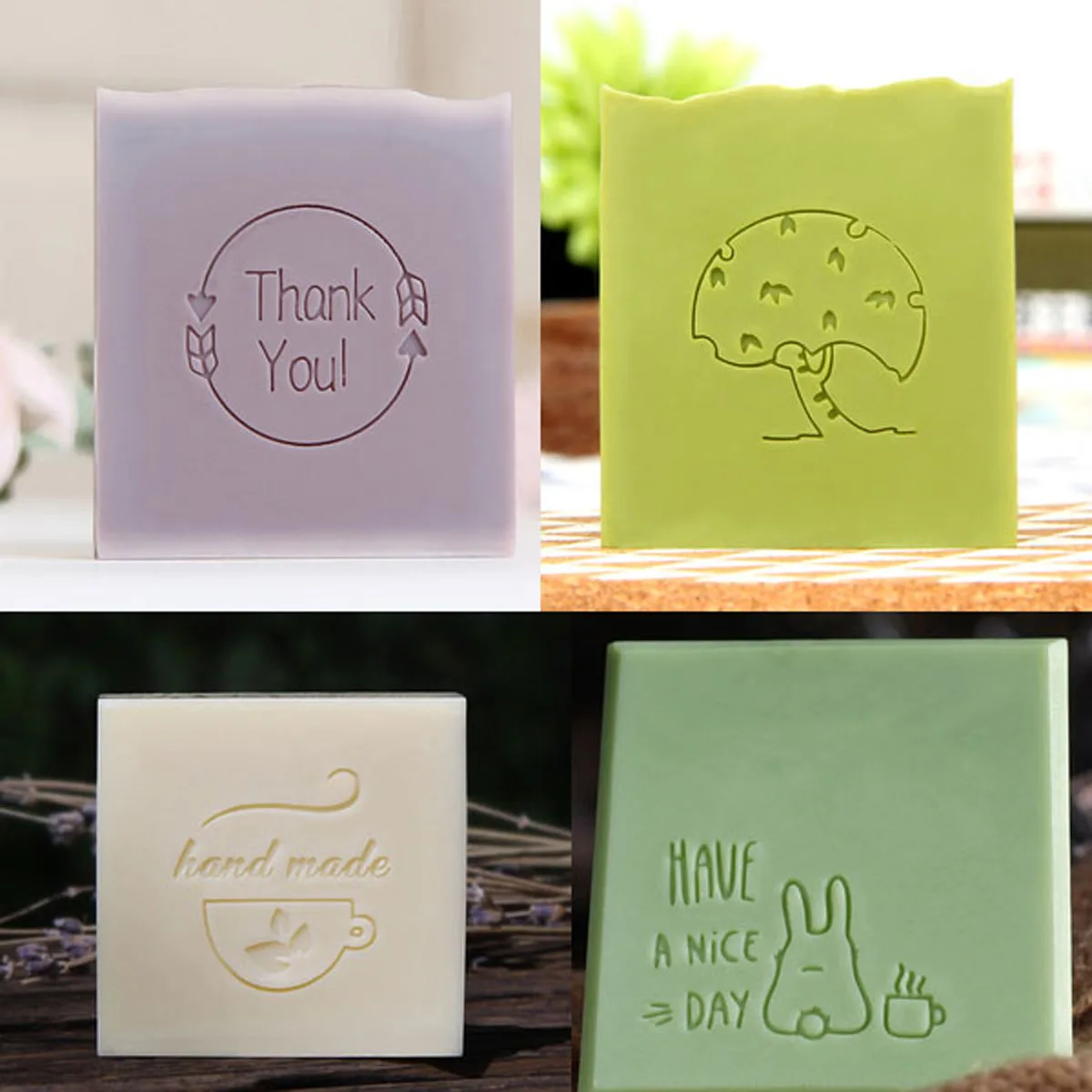 Lovely Handmade Clear Stamps, Grass Plant Seal, Soap Making Mold, Natural Crafts Scrapbooking, Chapter Custom Stationery