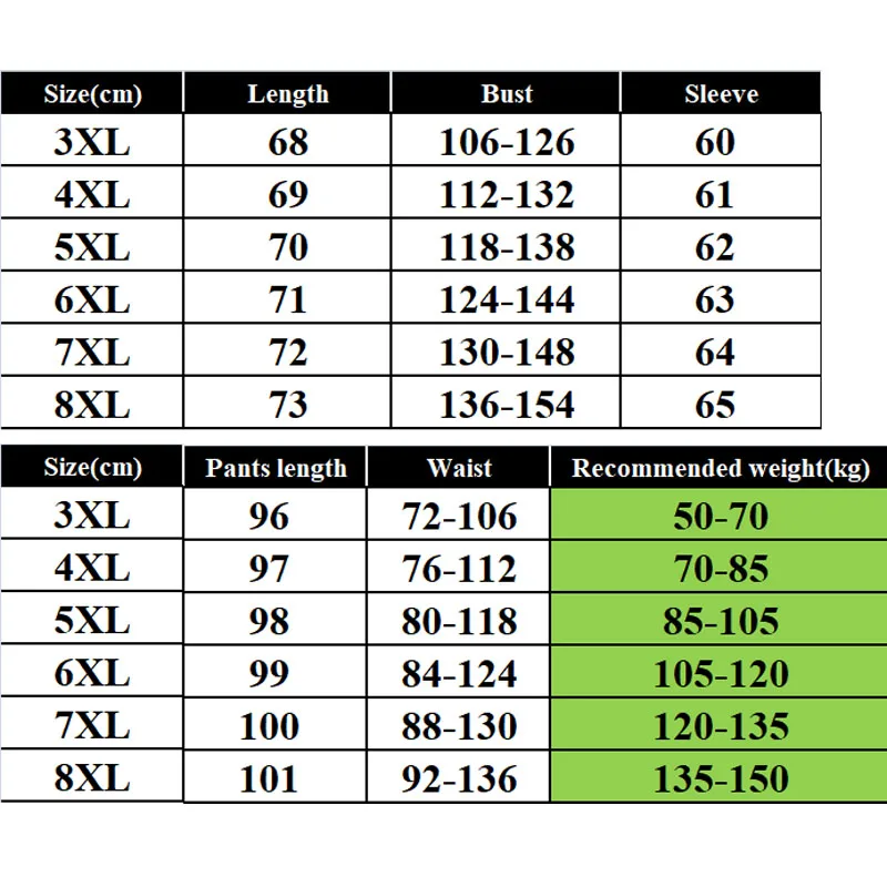 ربيع الخريف ملابس اخلية حرارية 5XL 6XL 7XL 8XL 150 كجم حجم كبير الخامس الرقبة الرجال طويلة جونز