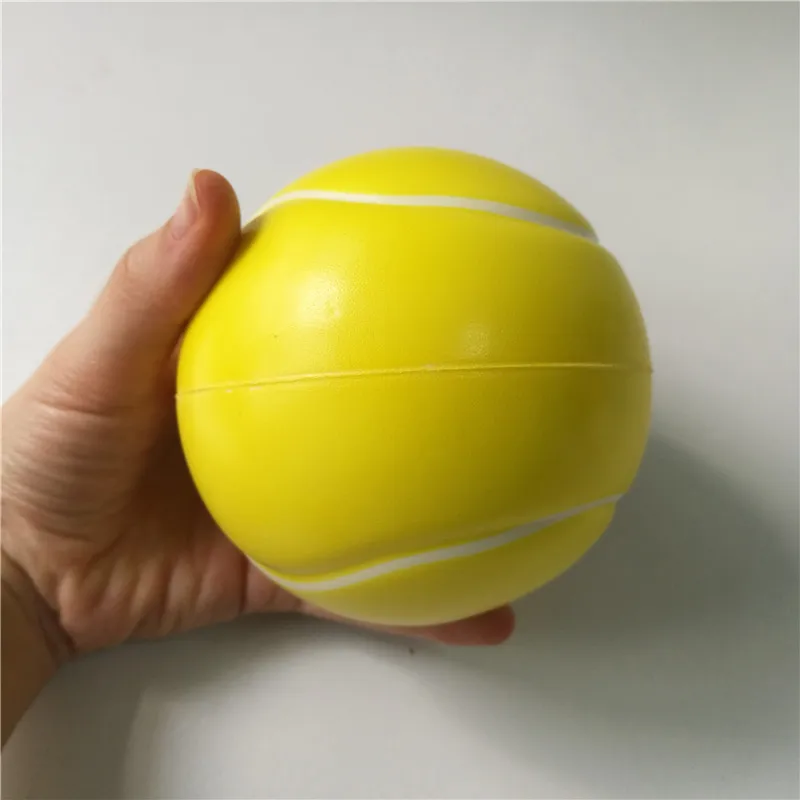 Toys Tennis Stress Ball Soft Foam Rubber Balls Squeeze Squishy Stress Relif Toys for Kids Children 6.3cm/10cm