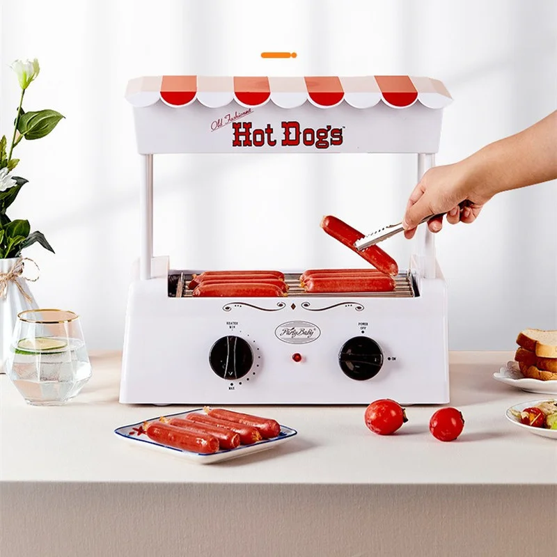 PartyBaby Sausage Roaster Household Mini Hot Dog Barbecue Sausage Stall Barbecue Multifunctional Machine