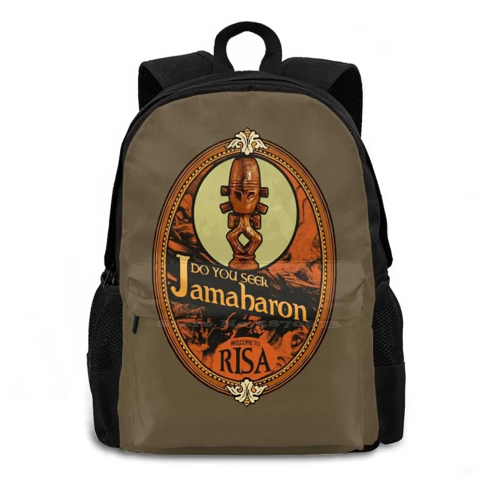 Do You Seek Jamaharon ? Travel Laptop Bagpack School Bags Seek Discomfort Jamaharon Risa Horgon Horgahn Statue Idol Sex