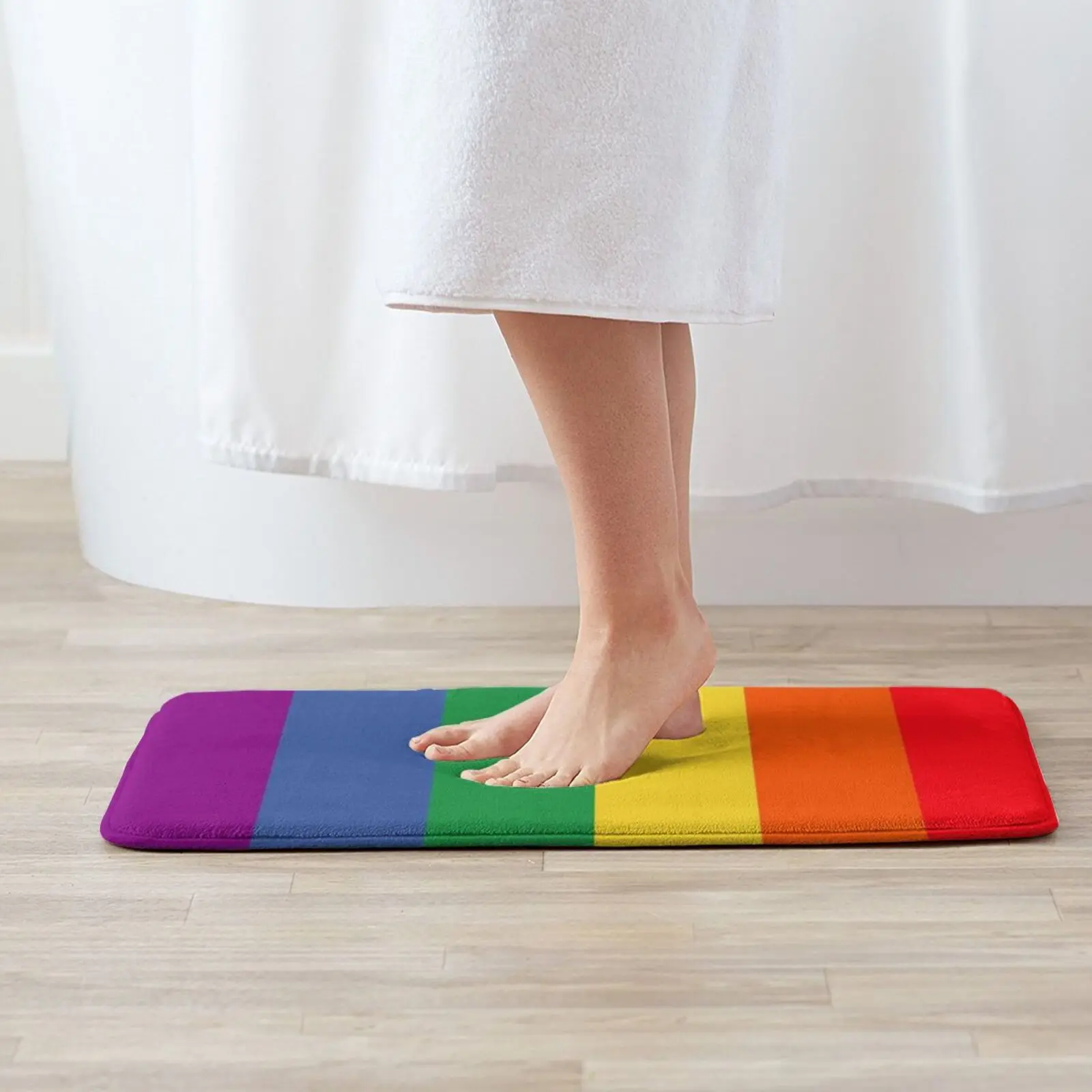 Pride Flag Mat Rug Carpet Anti-Slip Floor Mats Bedroom Pride Rainbow Pride Flag Pride Bi Bisexual Trans