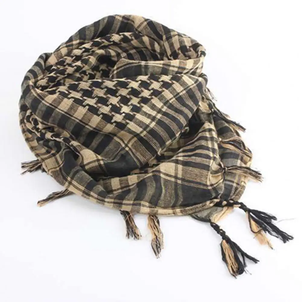 Men Women Scarf Plaid Tartan Lightweight Cotton Keffiyeh Scarf for Winter Square Shawl Scarf Neck Warmer Cover