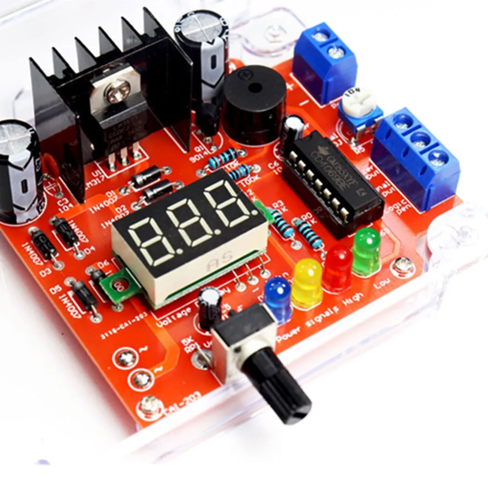 مجموعة منظم الجهد القابل للتعديل LM317 ، مصدر طاقة تيار مستمر إلكتروني لصنع أجزاء ، تدريب لحام متعدد الوظائف