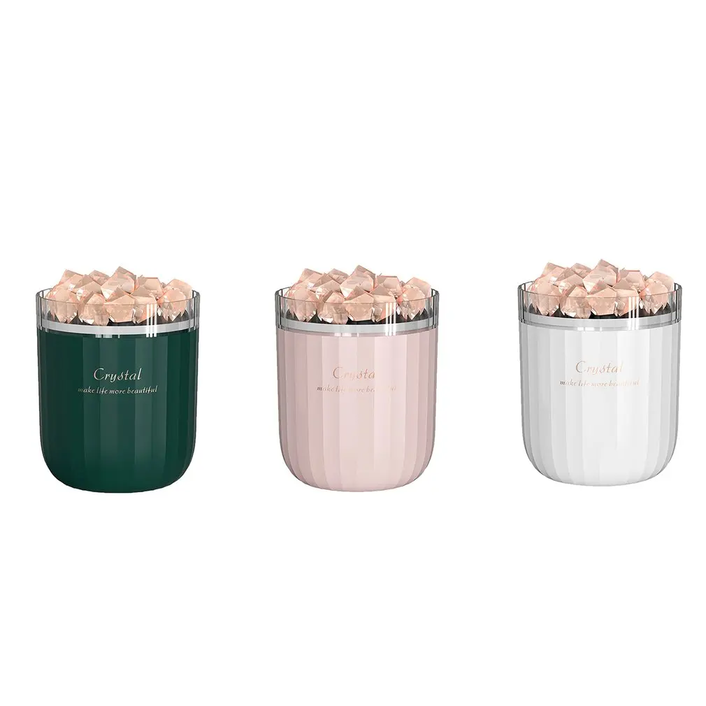 휴대용 크리스탈 아로마 테라피 가습기 분위기 램프와 USB 무선 아로마 에센셜 오일 기관총 홈 공기 Humidificador