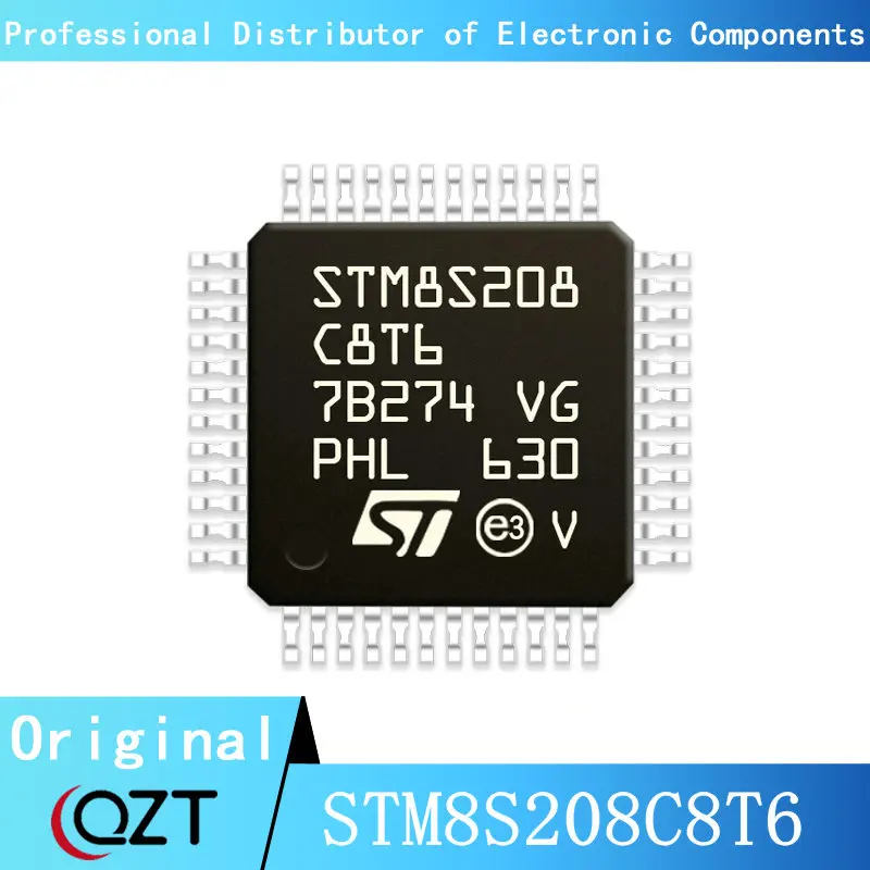 10pcs/lot STM8S208 STM8S208C8 STM8S208C8T6 LQFP48 Microcontroller chip New spot
