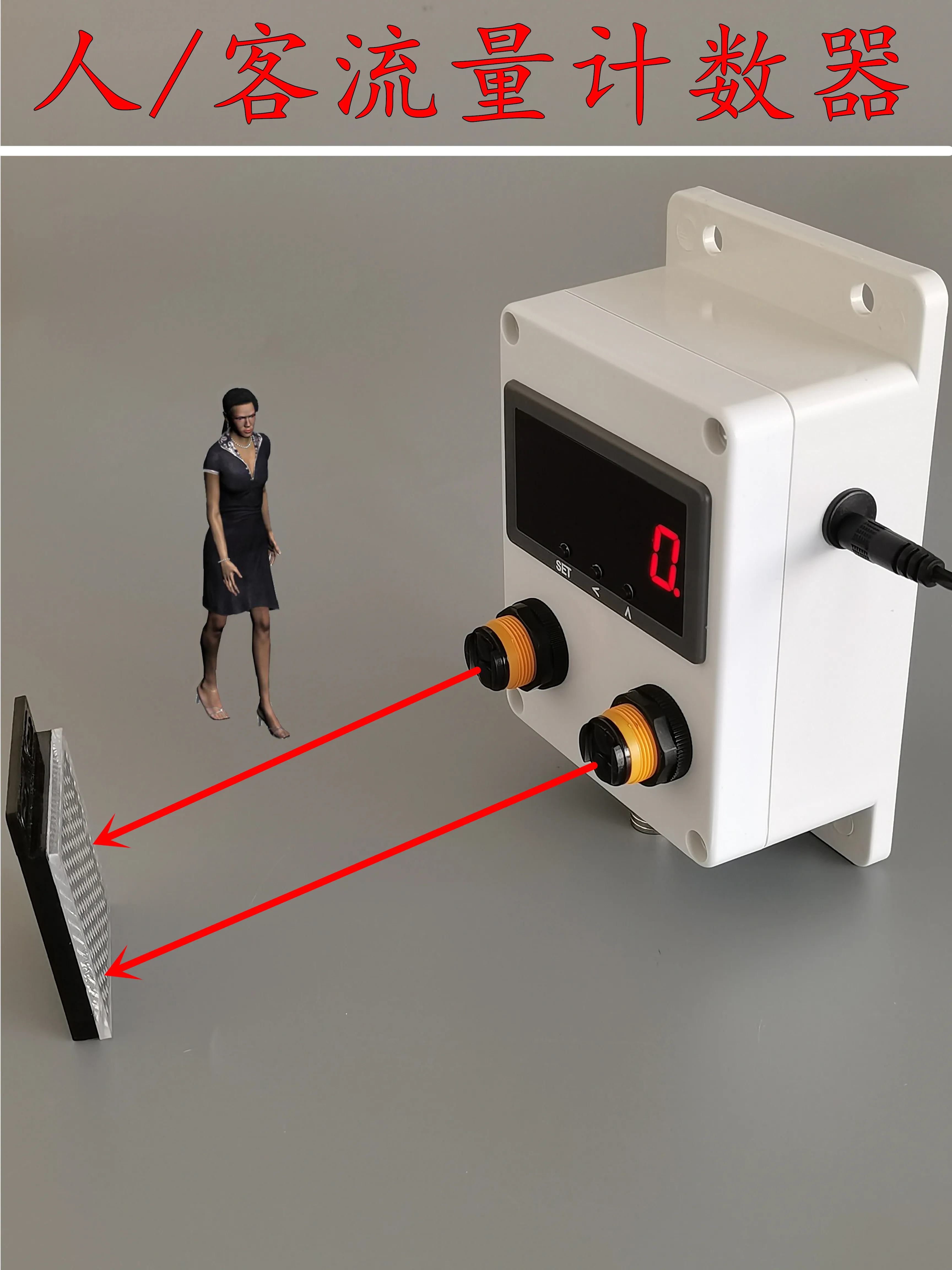 

Passenger Flow Counter Automatically Senses the Electronic Number Counter to Count the Number of People in and Out of the Store