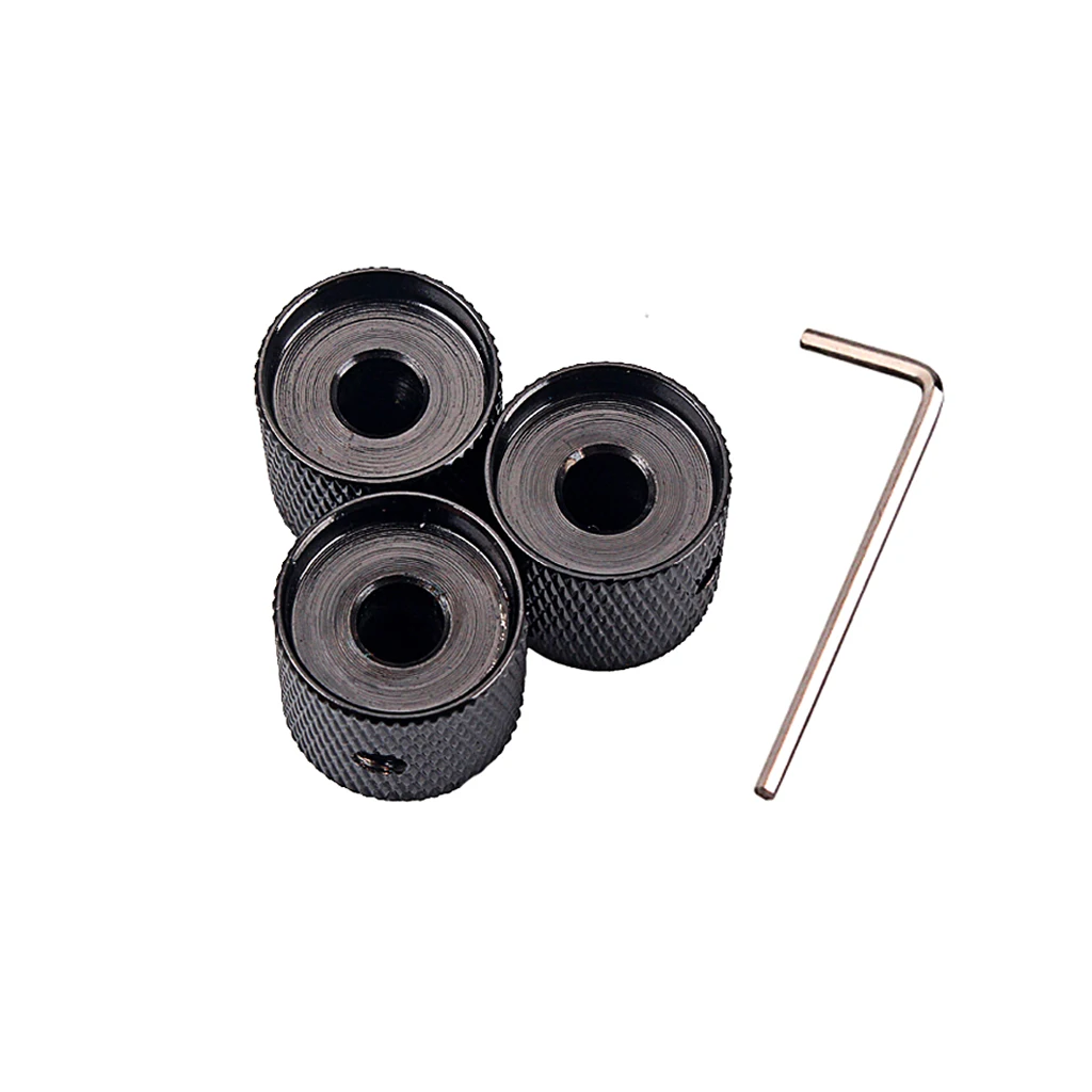 Metal Electric Guitar Knobs Bass  Durable Metal Volume Tone Cap Dome Knobs Guitarra Cap Tone Control Knobs