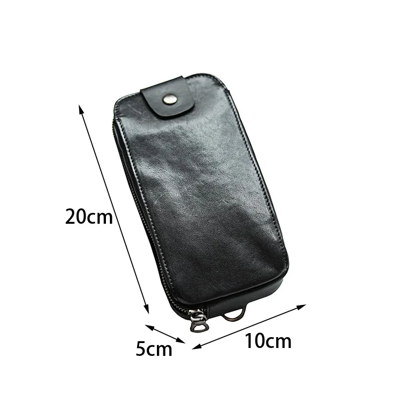 Gland TOO-Sac de poitrine en cuir véritable pour homme, sac de messager, décontracté, première couche, sac de taille en cuir de vachette, carillon,