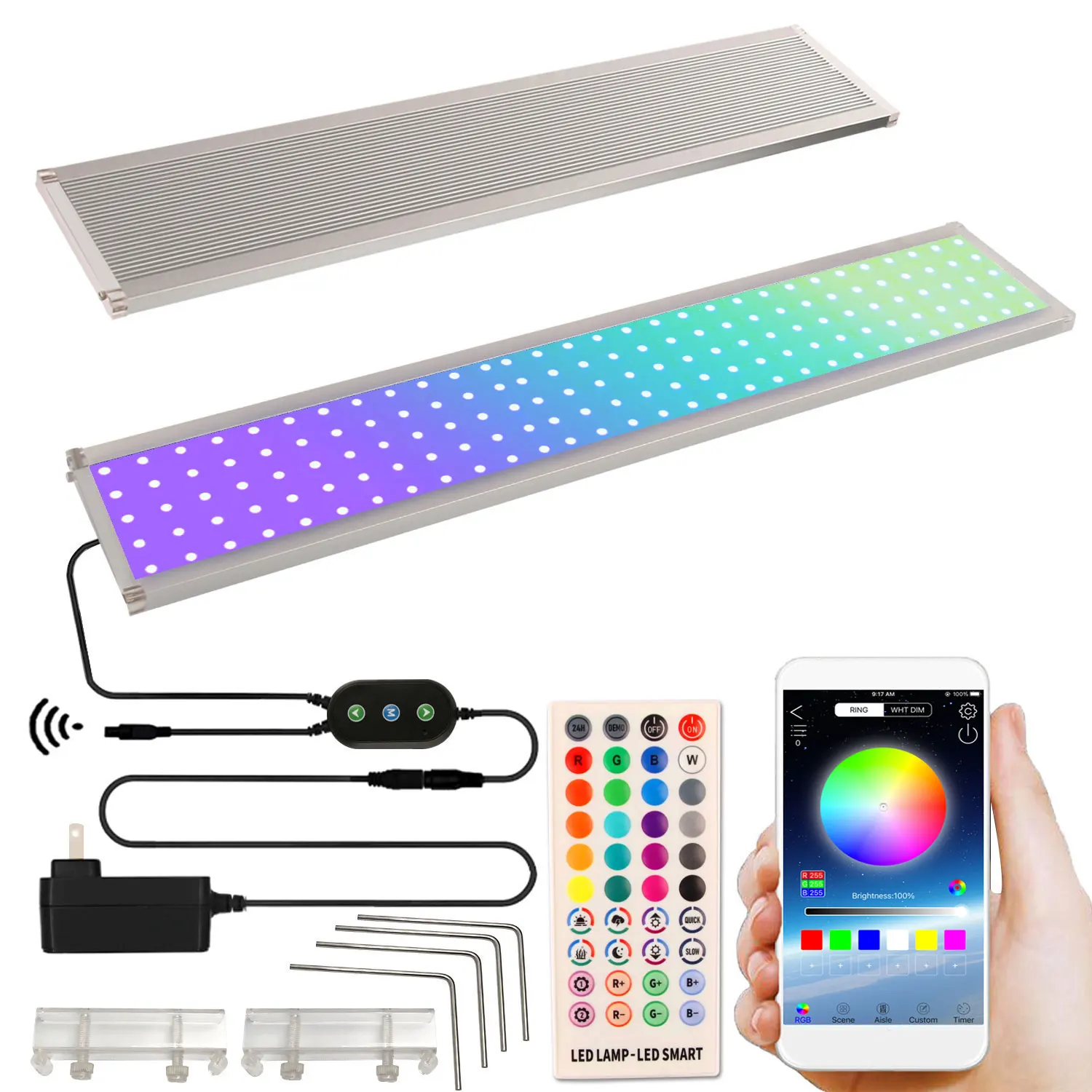 

30-70CM Sunset Sunrise RGB LED Aquarium Light Smart Timer Lamp For Aquarium Fish Tank Marine Plants Grow Decorations LED Lights