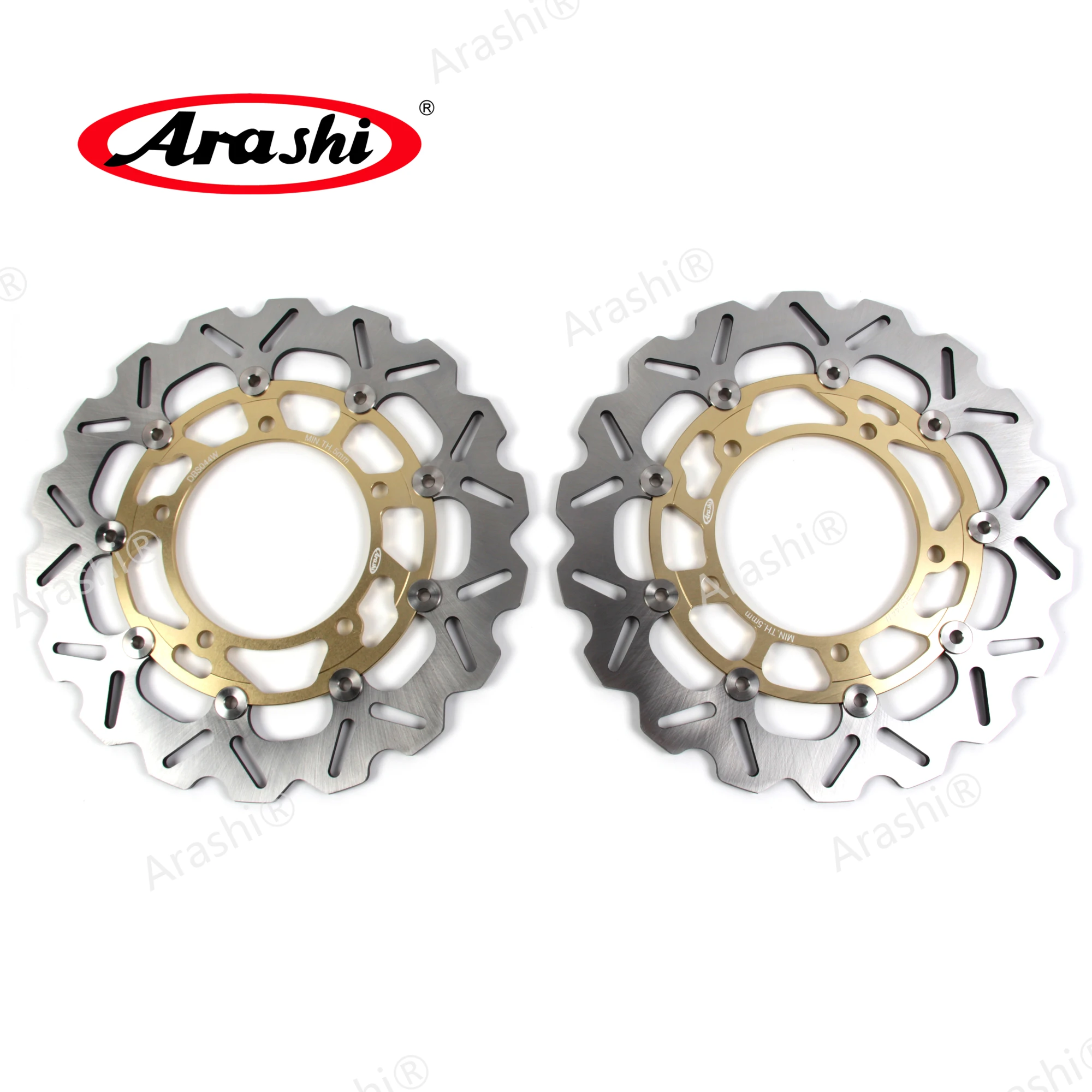 ARASHI B-KING GSR1300 Front Rear Brake Rotors Brake Disc FOR SUZUKI GSR1300 B KING 2008 2009 2010 BING GSXR1300 HAYABUSA