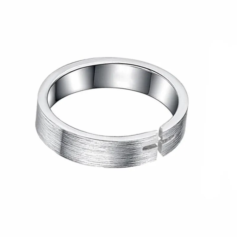 جديد بسيط ومبتكر هندسية أنثى 925 فضة مجوهرات مزاجه نحى الجوف الصليب افتتاح خواتم TYB513