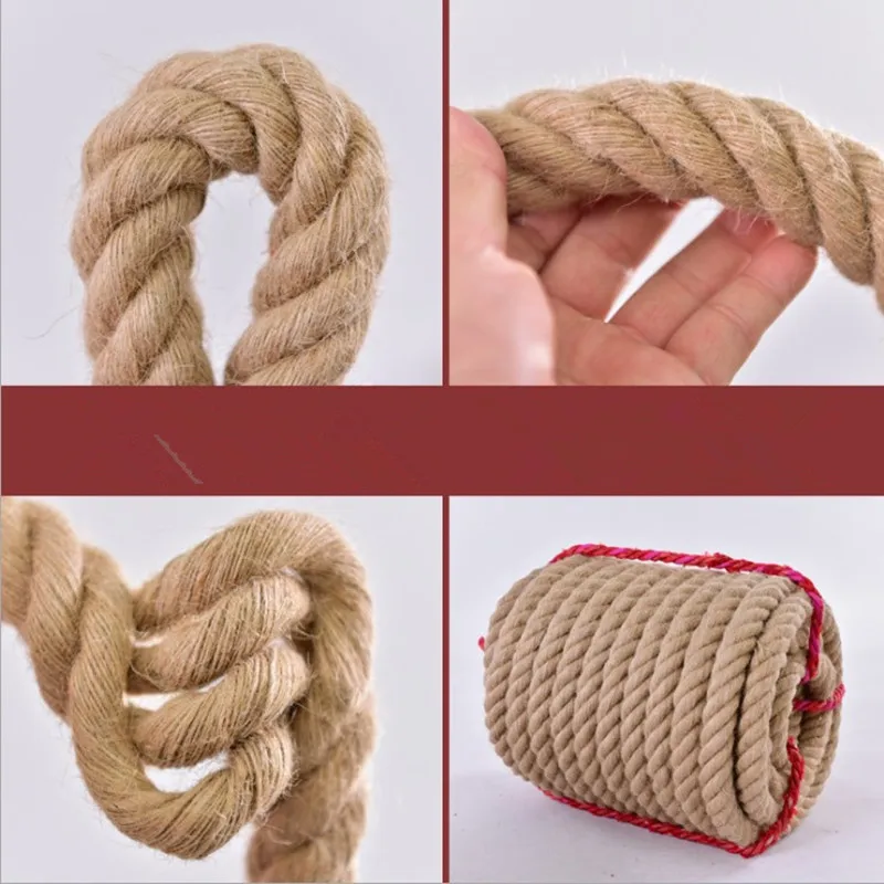 14mm 10m-50m Natural Jute Rope Twine Rope Hemp Twisted Cords String DIY Craft Handmade Decoration