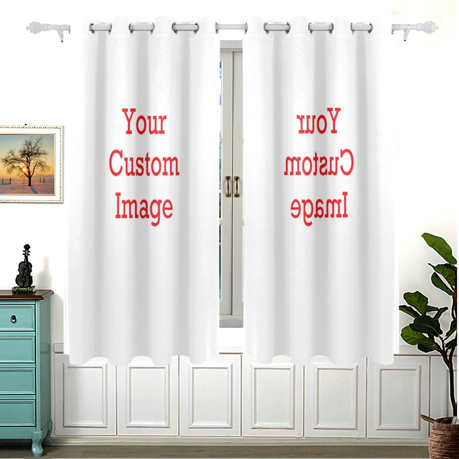 Personalized Custom Pattern Curtains For Living Room Bedroom Blackout Curtains Home Decors Drapes Glass Blinds Window Treatment