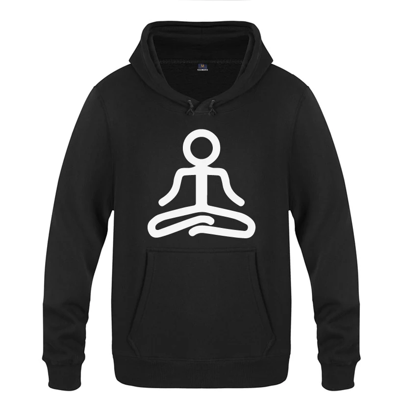 Sudadera con capucha para hombre, prenda deportiva de manga larga con estampado divertido y creativo, ideal para meditación, Yoga y abrigo, novedad