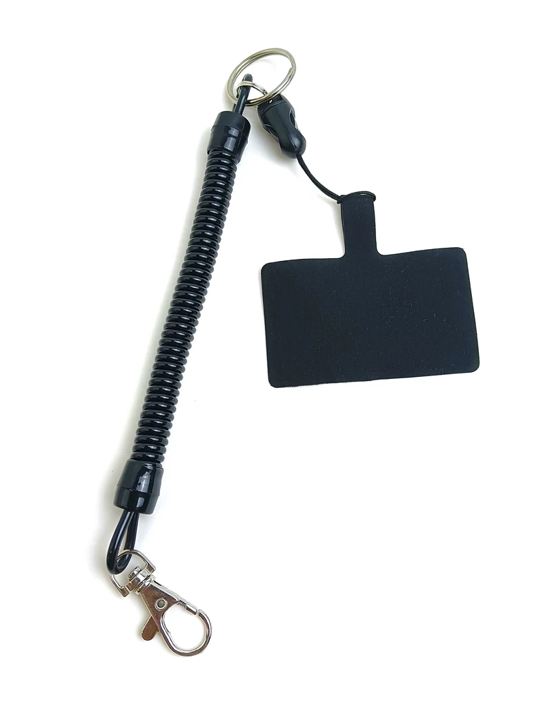 Anti-loss Waist Hanging Anti-theft Rope Key Chain Lanyards Charm Spring Rope Telescopic Lanyard Mobile Phone Back Sticking Card