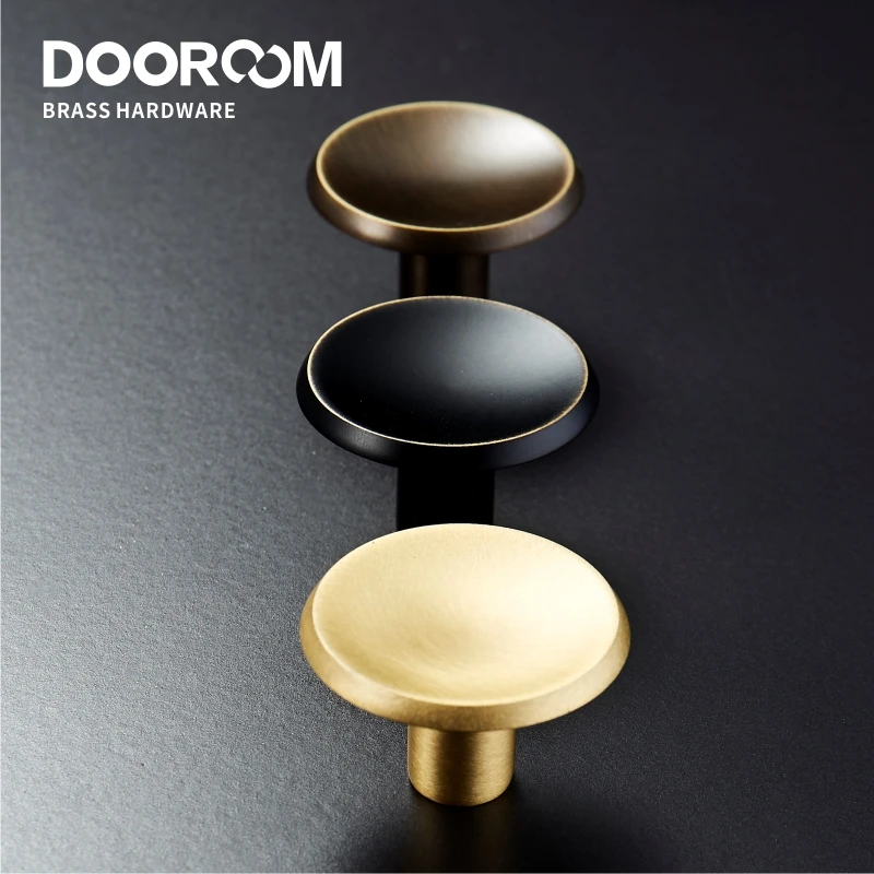 Dooroom-새로운 솔리드 황동 가구 손잡이, 편안한 캐비닛 도어 옷장, 드레서, 서랍은 미국 농촌 손잡이를 당깁니다