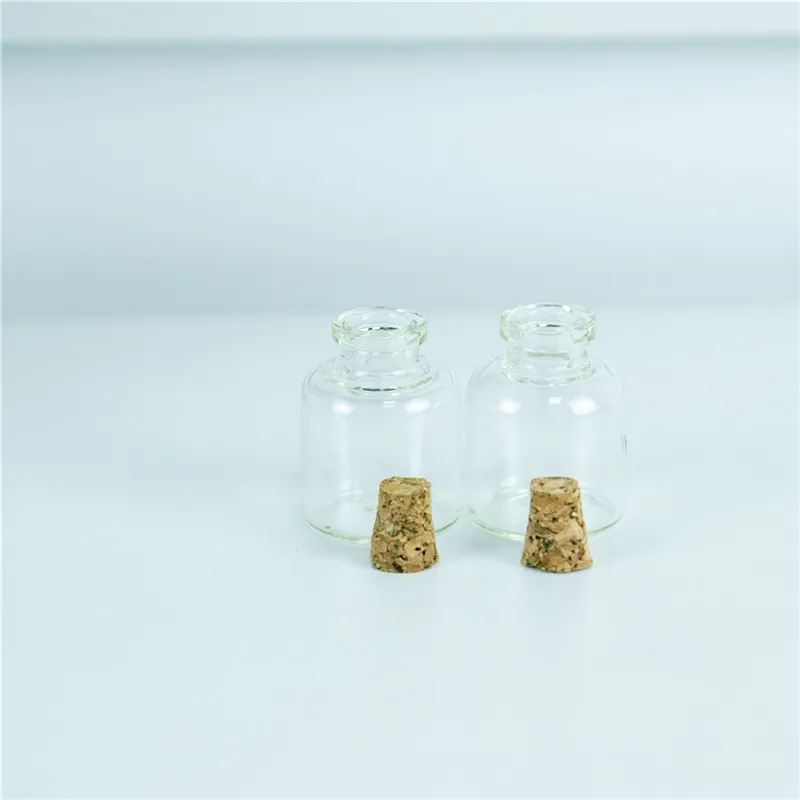 100 units 4ml Mini Transparent Glass Cork Bottles Glass Vials Jars Empty Storage Wishing Bottles Decorative Diy Wholesale