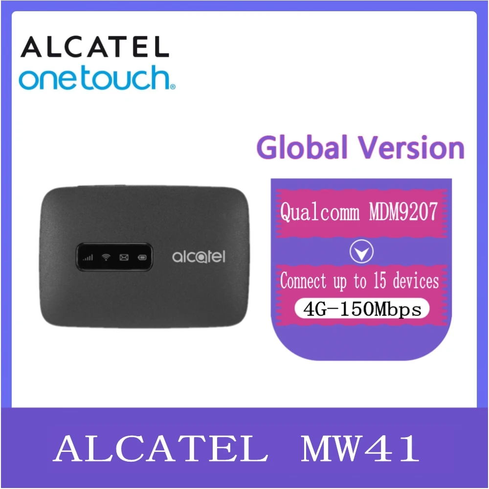 Alcatel MW41 MW41CL 4G LTE cat4 WiFi router FDD LTE B1/3/5/7/8/28/40 150Mbps Suitable MW41tm wifi mobile 4g modem router