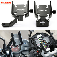Handlebar Rearview Mirror Mobile Phone Holder GPS Stand Bracket For HONDA PCX150 PCX125 PCX 125/150 Motorcycle Accessories
