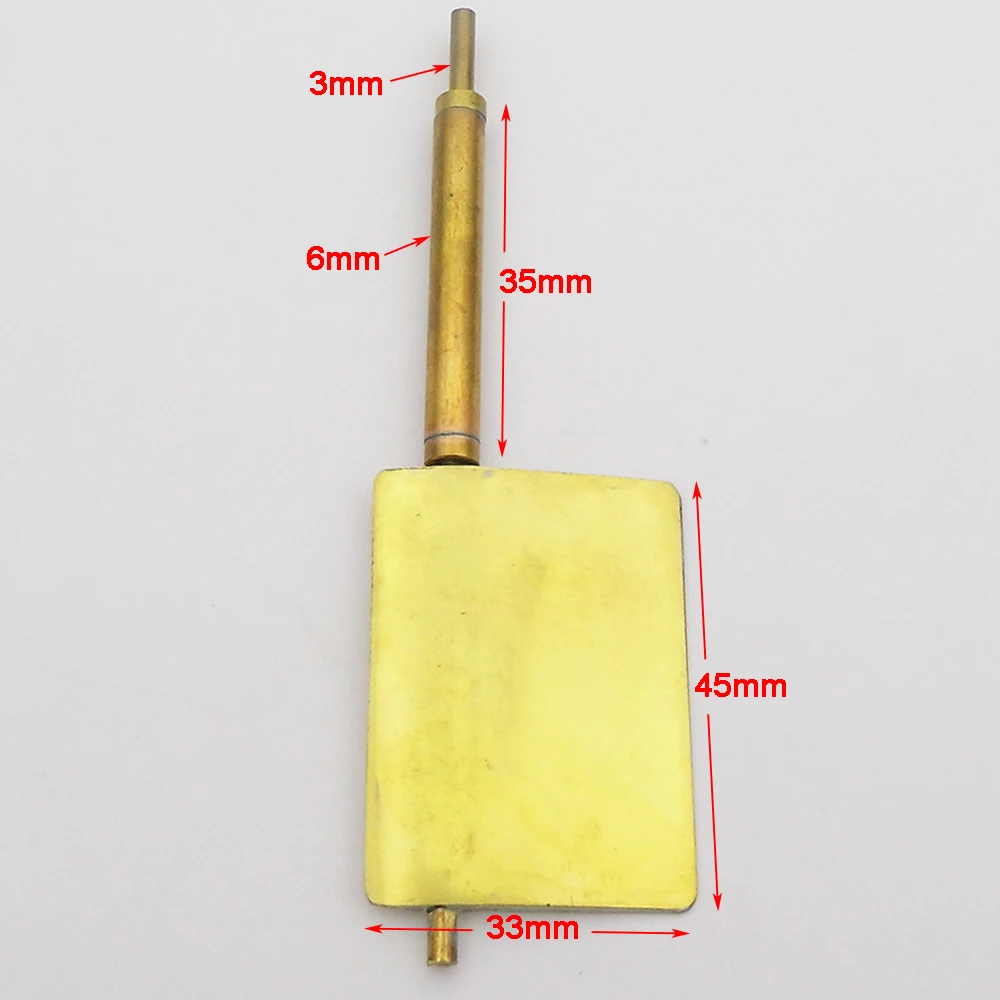 1PC RC Boat Rudder 45mmx33mm Copper Submerged Steering Rudder for RC Boat Marine Tug Fishing Aircraft Carries Frigate Boat Model