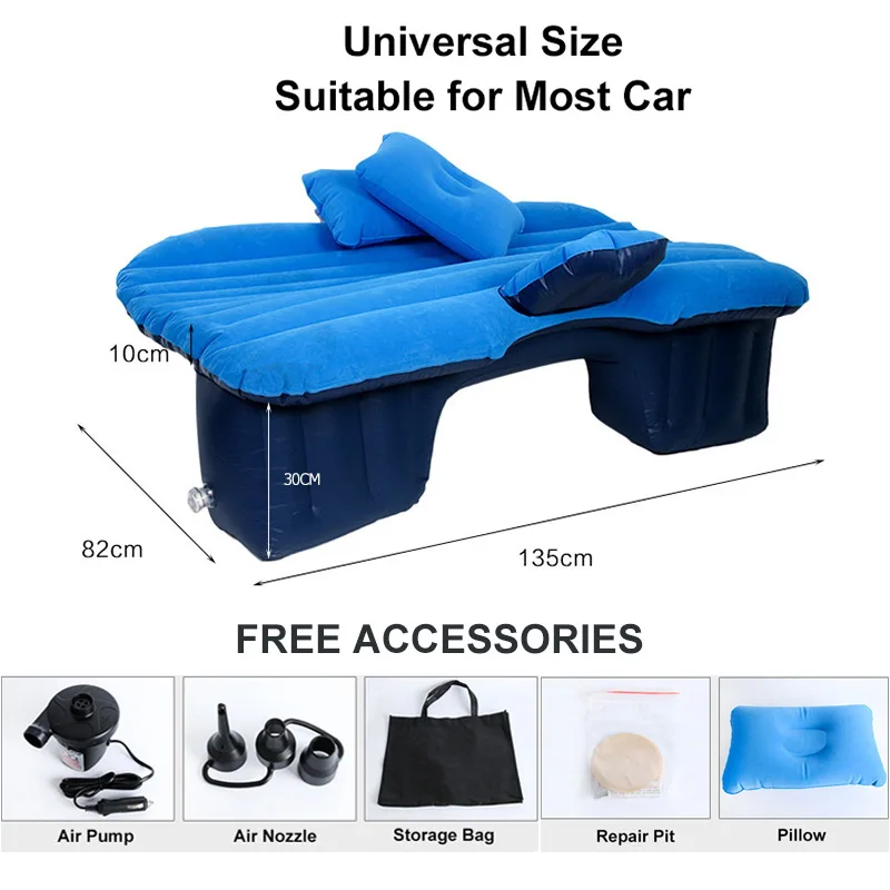 OGLAND Car Air Inflatable Travel Mattress Bed for Car Back Seat Mattress Multifunctional Sofa Pillow Outdoor Camping Mat Cushion