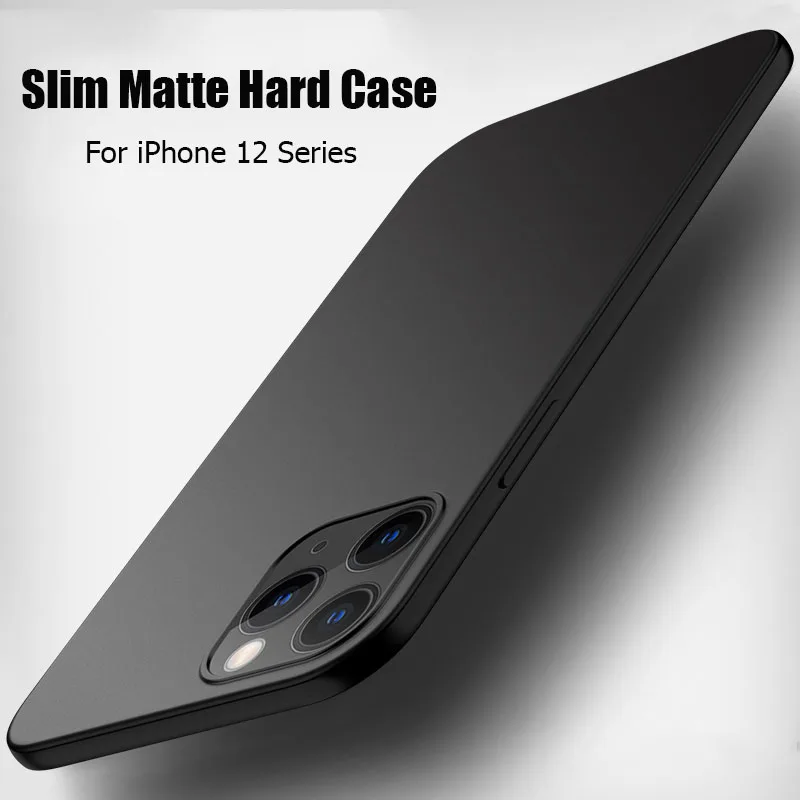 NEW Simple Slim Matte Hard PC Back Cover For iPhone 14 13 12 11 15 16 Pro Max 12/13MINI X XS XR XSMAX SE 6 7 8 Plus Cases