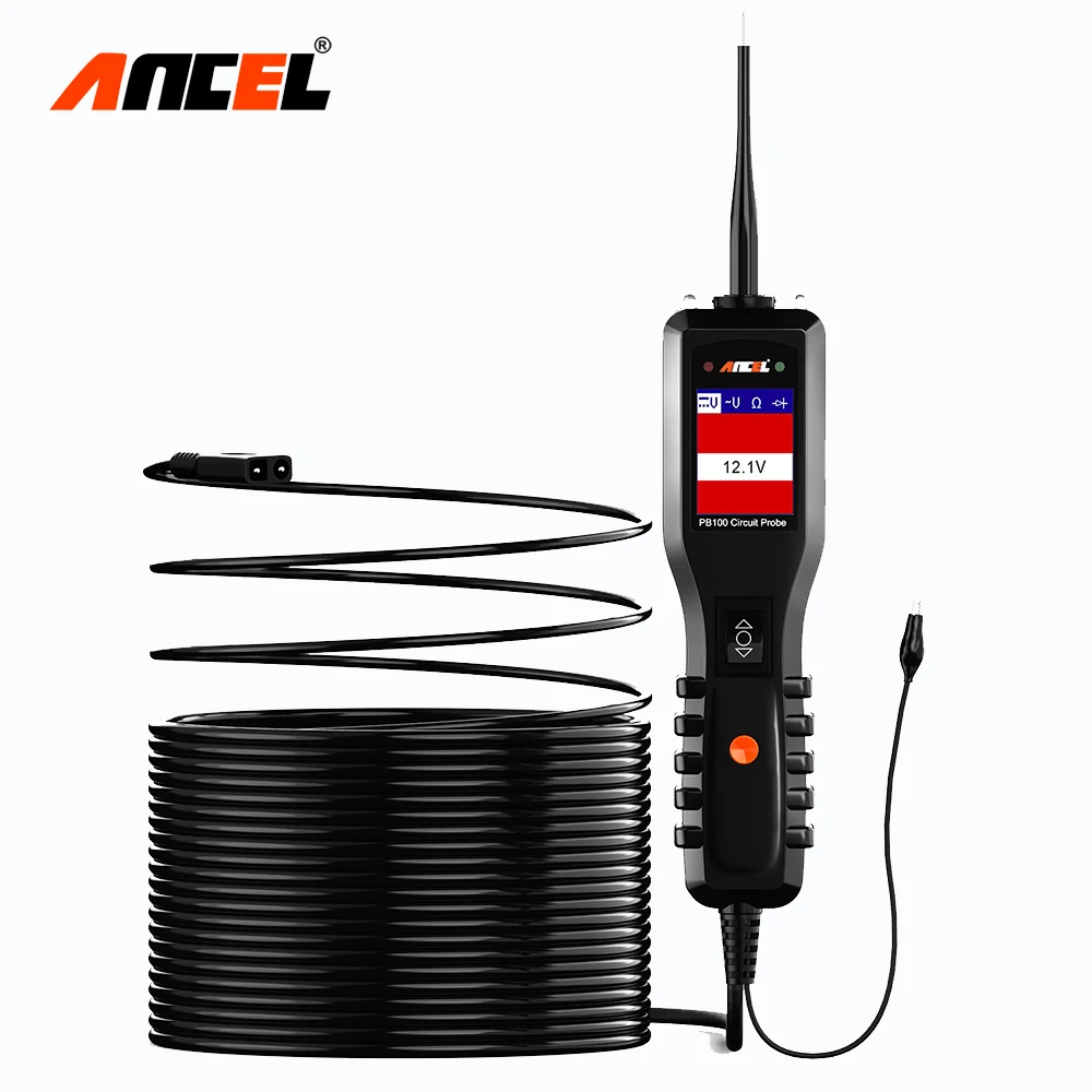 

Ancel PB100 Car Battery Tester Diagnostic Tool 12V/24V Power Probe Circuit Tester Electrical Integrated Power Automotive Scanner