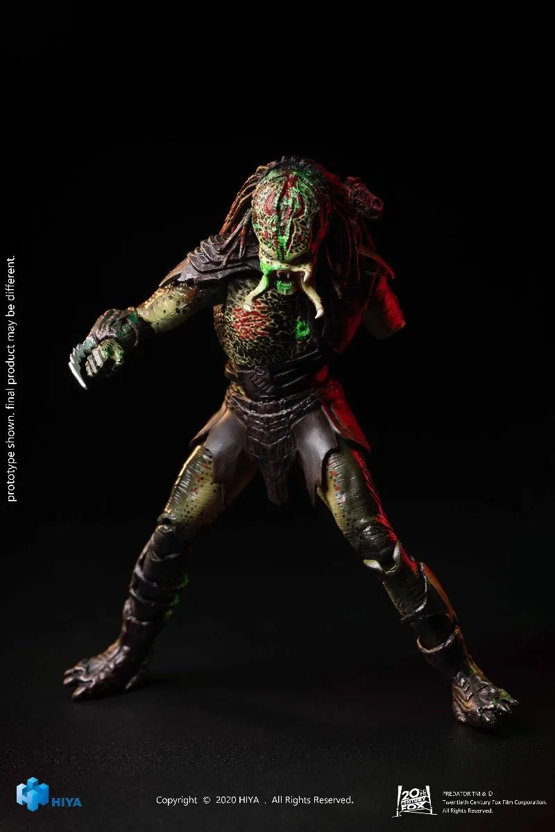 Hiya Toys-figura de acción de depredadores, modelo LP0102, Battle Damage, Berserker 1/18 Predator, 5"