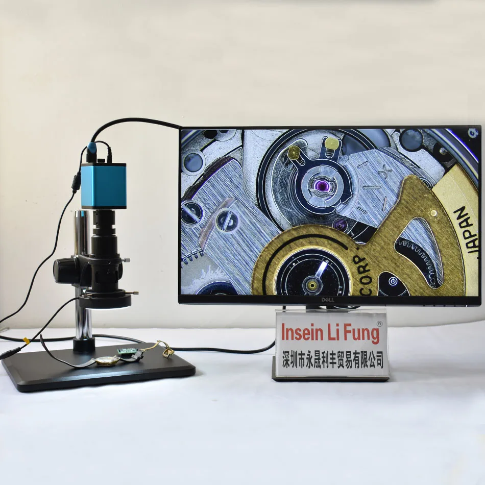 Full HD Industrial Video Electron Microscope HDMI Magnifying Glass Image Acquisition Video Recording Watch Repair BGA Detection