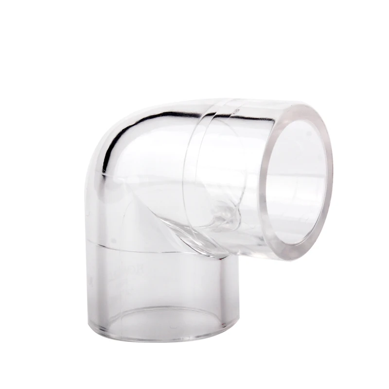 Flowcolour 32mm Transparent Acryl 90 Grad Ellenbogen Glas Rohr Bindung Aquarium Lab verwenden Fisch Tank Rohr Adapter