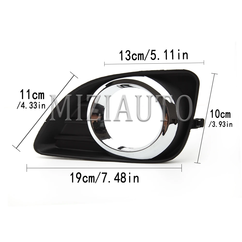 Car Front Fog Light Lamp Grille Foglamps Cover Trim For Toyota Camry XV40 2010-2011 Facelift Parts For Toyota ACV40 Accessories