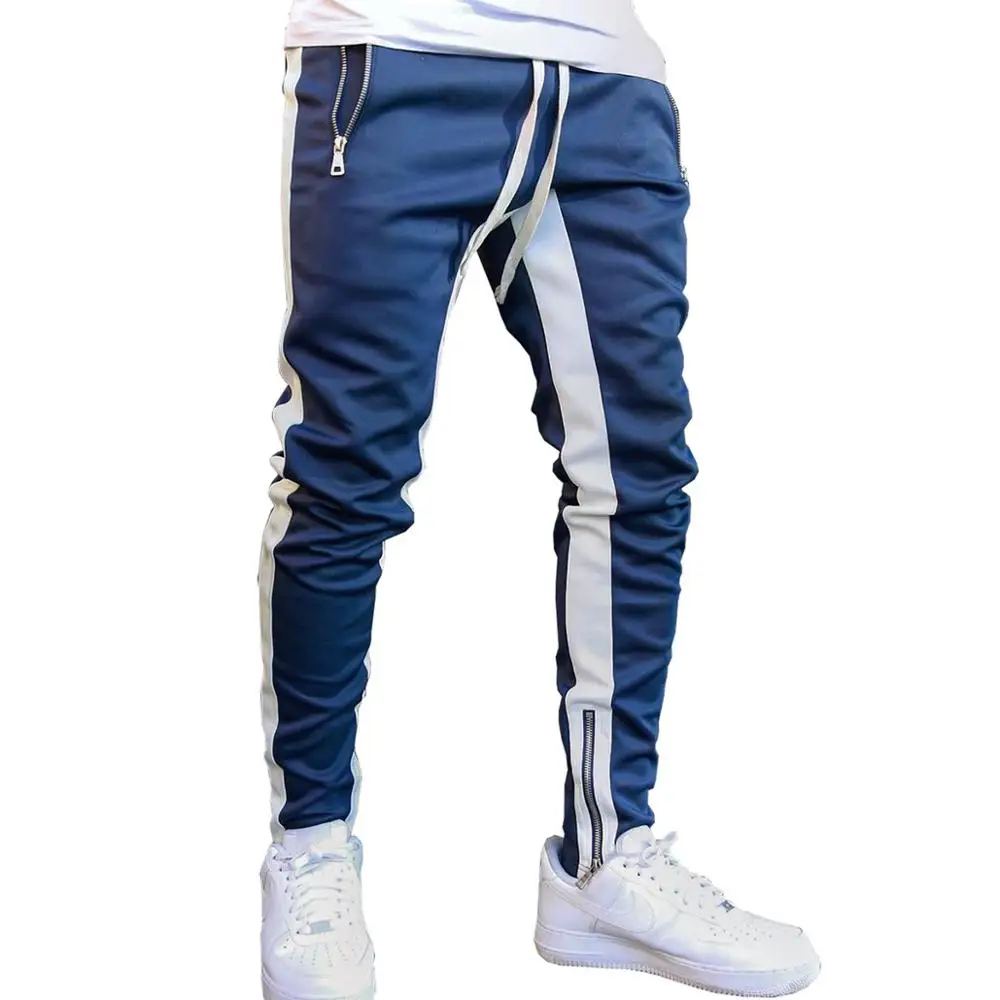 Mens Cotton Joggers Sport Running Pants Fitness Men Sportswear Tracksuit Bottoms Skinny Sweatpants Trousers Gyms Track Pants