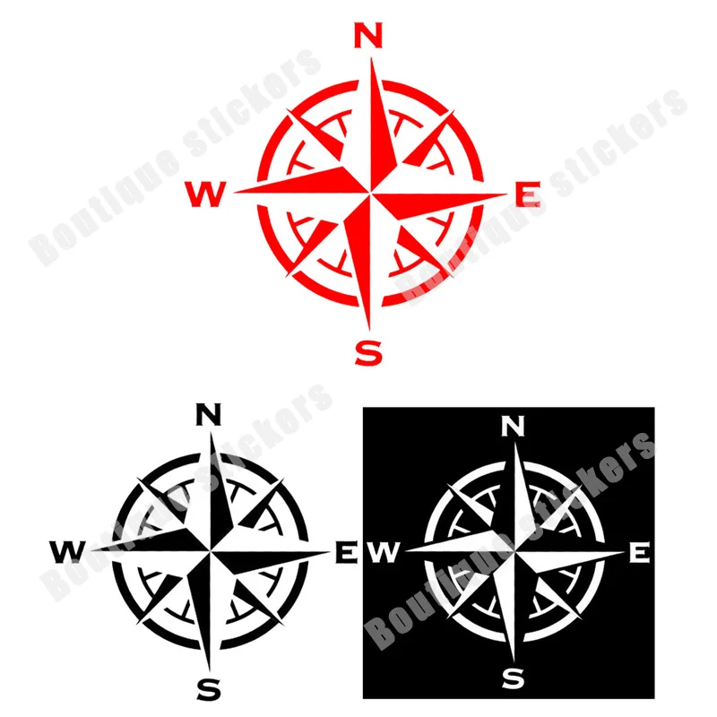 

Compass Rose Sticker Die Cut Vinyl Windrose Nautical Chart North South East Practical Decal Hot Sale High Quality Waterproof