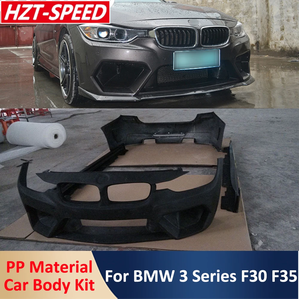 

Unpainted PU Car Body Kits Front & Rear Bumper Side Skirts For BMW 3 Series F30 F35 316i 320i 325i 330i Car Styling Modification