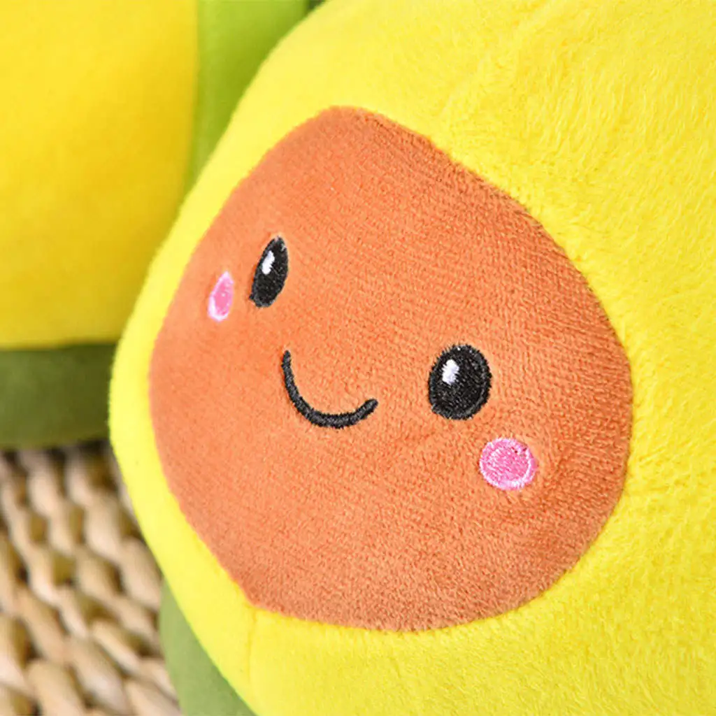 Novelty Womens Warm Slippers Avocado Shape Household Lady Cozy Shoes