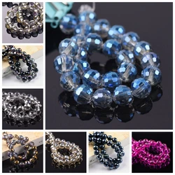 6mm 8mm 10mm 12mm Round 96 Facets Cut Disco Ball Plated Crystal Glass Loose Spacer Beads Lot Colors For Jewelry Making DIY