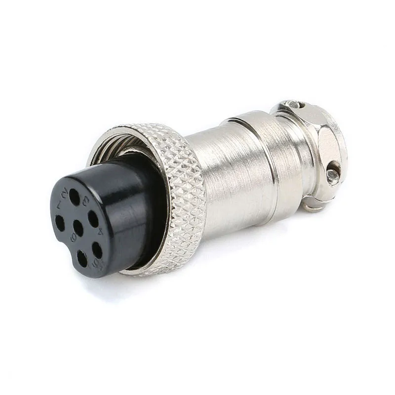 1pcs GX16 2/3/4/5/6/7/8 Pin 16mm Female Plug Wire Panel Circular Connector Aviation Connector Socket