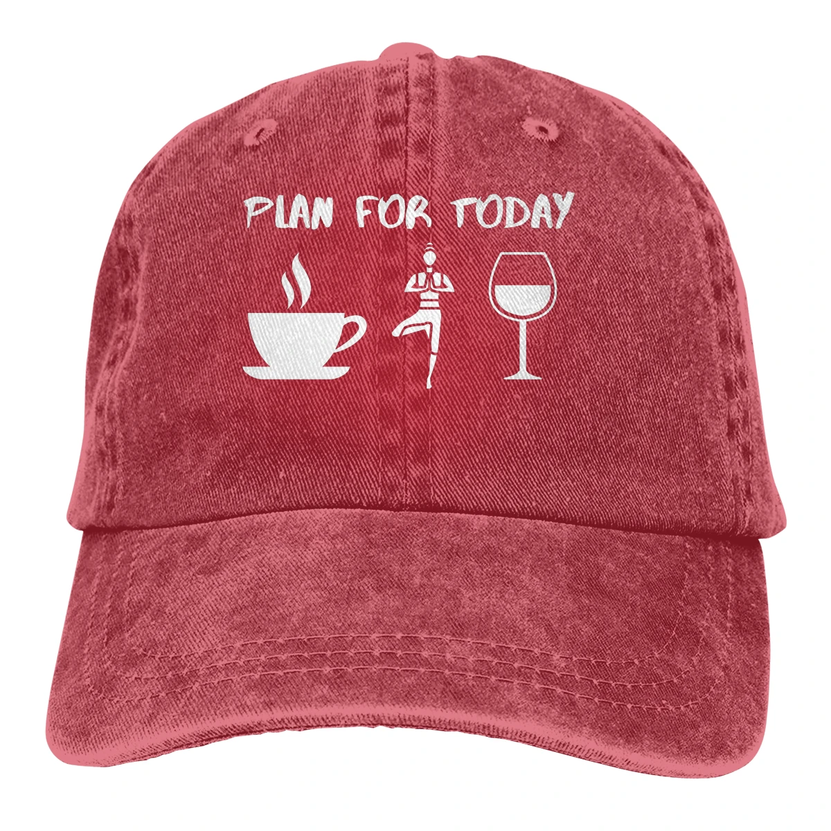 Adjustable Solid Color Baseball Cap Coffee Yoga And Beers Washed Cotton Plan For Today Funny Daily Sports Woman Hat