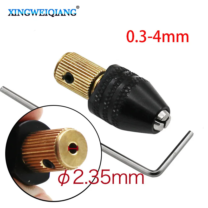 

2.35mm Electric motor shaft Mini Chuck Fixture Clamp 0.5mm-3.2mm Small To Drill Bit Micro Chuck fixing device